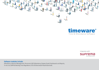 timeware® Sales Brochure